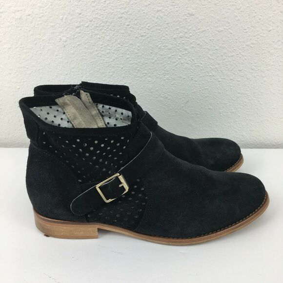 Antonio Parriego Womens Black Side Zipper Comfort Ankle Booties Size US 9.5 - Picture 2 of 10